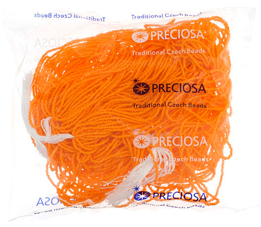 Czech Seed Beads 13/0 Cut Opaque Strung