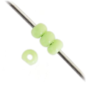 Czech Seed Beads 13/0 Cut Opaque Strung