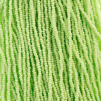 Czech Seed Beads 13/0 Cut Opaque Strung