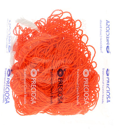 Czech Seed Beads 13/0 Cut Opaque Strung