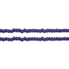 Czech Seed Bead 13/0 Cut Opaque Dark Royal Strung
