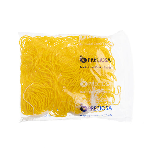 Czech Seed Beads 13/0 Cut Opaque Strung