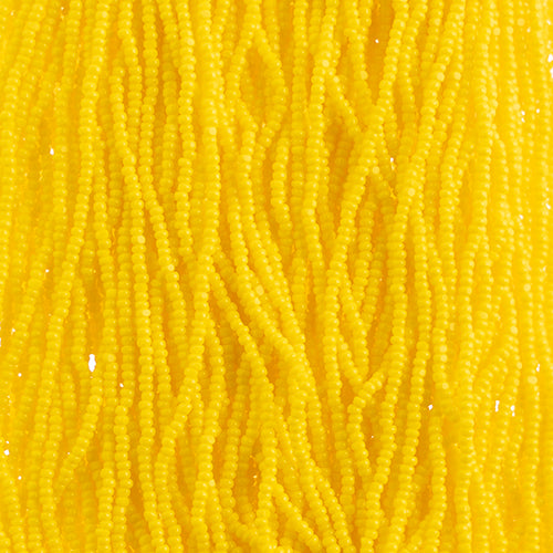 Czech Seed Beads 13/0 Cut Opaque Strung