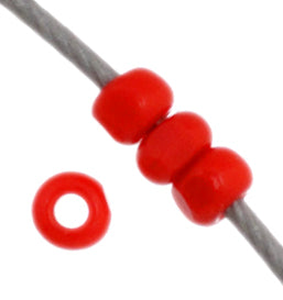 Czech Seed Beads 13/0 Cut Opaque Strung