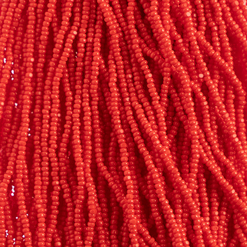 Czech Seed Beads 13/0 Cut Opaque Strung