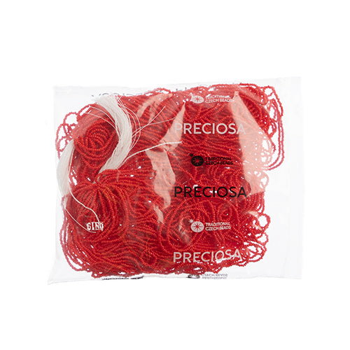 Czech Seed Beads 13/0 Cut Opaque Strung