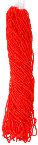 Czech Seed Beads 13/0 Cut Opaque Strung