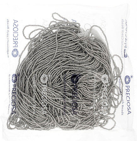 Czech Seed Beads 13/0 Cut Metallic Terra Strung