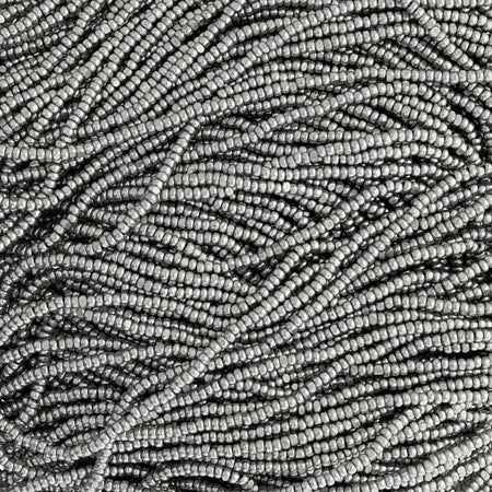 Czech Seed Beads 13/0 Cut Metallic Terra Strung