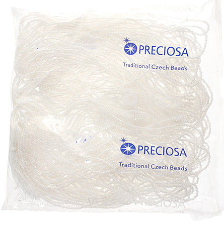 Czech Seed Beads 13/0 Cut Opaque Strung