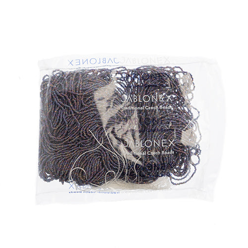 Czech Seed Beads 13/0 Cut Opaque Aurora Borealis Strung