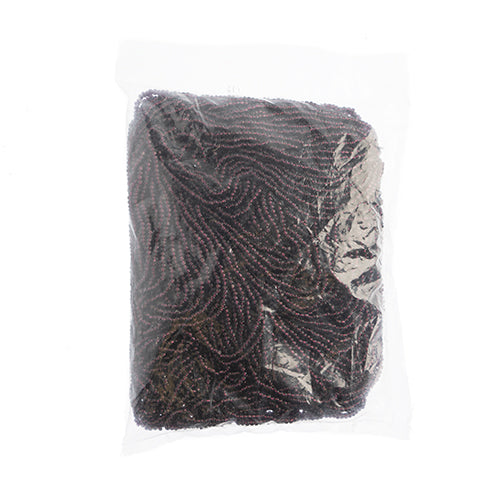 Czech Seed Beads 8/0 Cut Silver Lined Purple Strung