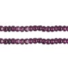 Czech Seed Beads 8/0 Cut Silver Lined Purple Strung