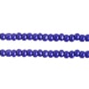 Czech Seed Beads 8/0 Cut Opaque Dark Blue Strung
