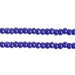 Czech Seed Beads 8/0 Cut Opaque Dark Blue Strung