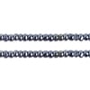 Czech Seed Beads 8/0 Cut Gunmetal Strung