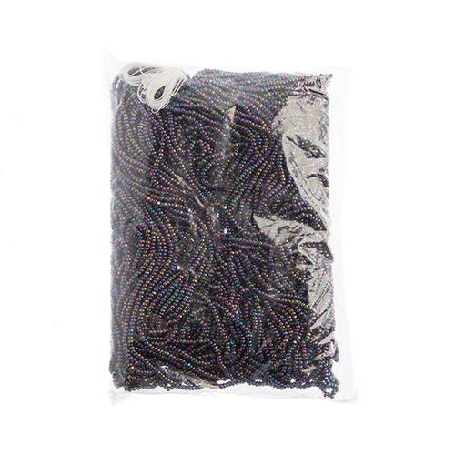 Czech Seed Beads 8/0 Cut Purple Aurora Borealis Strung