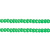 Czech Seed Beads 8/0 Cut Oily Green Strung