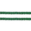 Czech Seed Beads 8/0 Cut Transparent Green Strung