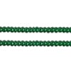 Czech Seed Beads 8/0 Cut Transparent Green Strung