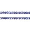 Czech Seed Beads 8/0 Cut Opaque Blue Luster Strung