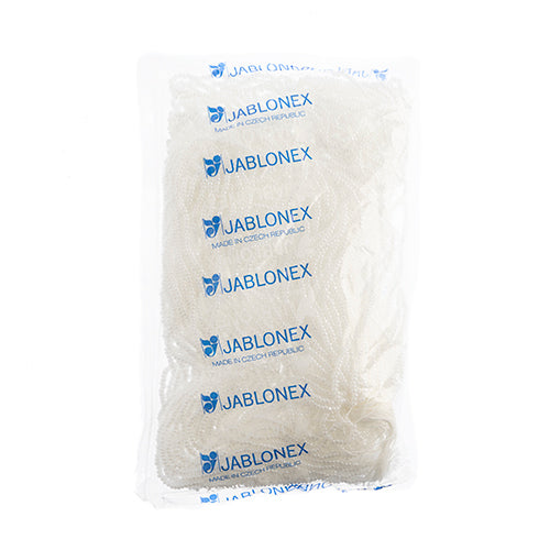 Czech Seed Beads 8/0 Cut White Ceylon Strung