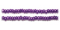 Czech Seed Beads 8/0 Cut Metallic Purple Strung