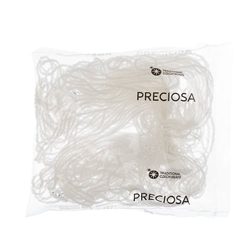 Czech Seed Beads 11/0 Cut Opaque Strung