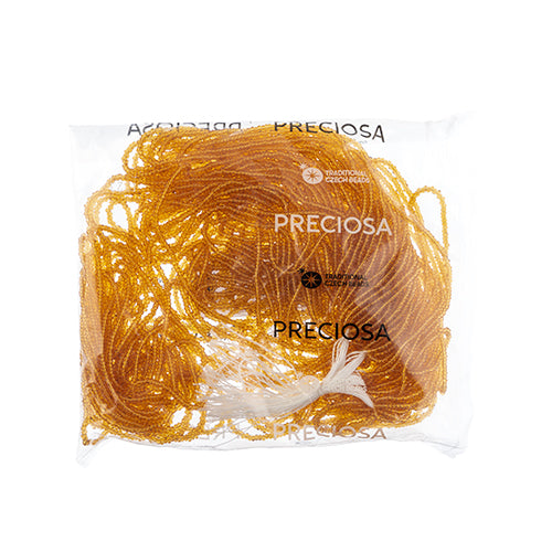 Czech Seed Beads 11/0 Cut Transparent Strung