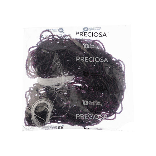 Czech Seed Beads 11/0 Cut Transparent Strung