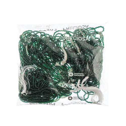 Czech Seed Beads 11/0 Cut Transparent Strung