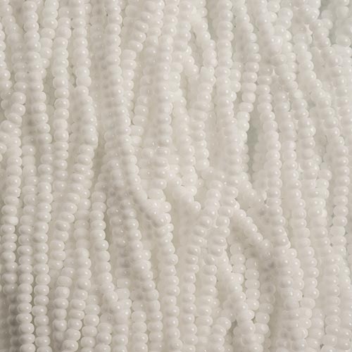 Czech Seed Beads 11/0 Cut Opaque Strung