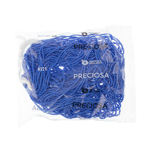 Czech Seed Beads 11/0 Cut Opaque Strung