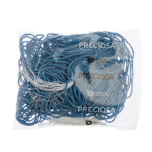 Czech Seed Beads 11/0 Cut Opaque Strung