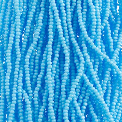 Czech Seed Beads 11/0 Cut Opaque Strung