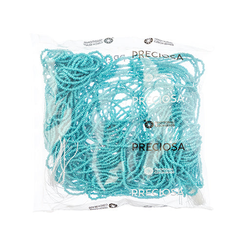 Czech Seed Beads 11/0 Cut Opaque Strung