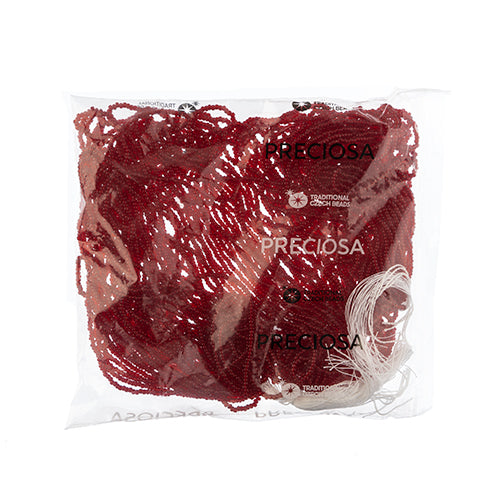 Czech Seed Beads 11/0 Cut Transparent Strung