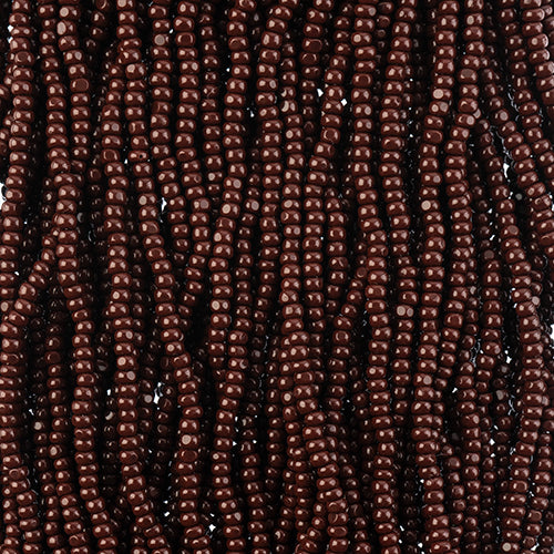 Czech Seed Beads 11/0 Cut Opaque Strung