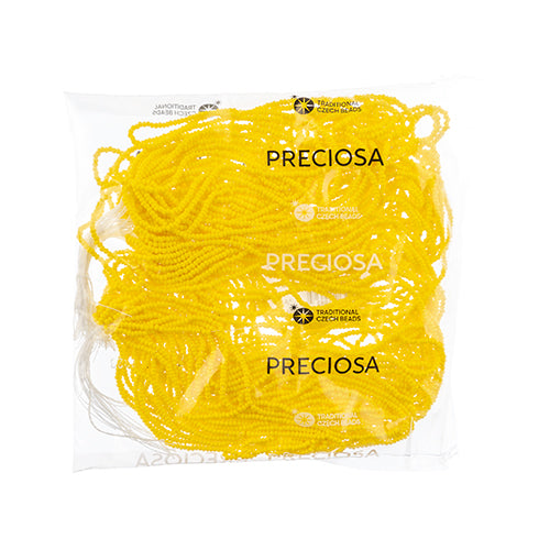 Czech Seed Beads 11/0 Cut Opaque Strung