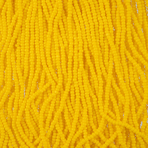 Czech Seed Beads 11/0 Cut Opaque Strung