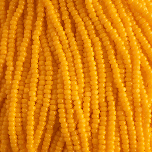 Czech Seed Beads 11/0 Cut Opaque Strung