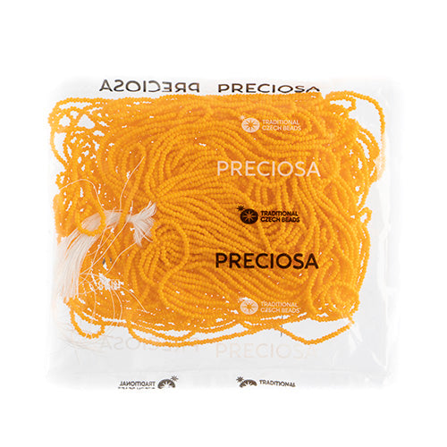 Czech Seed Beads 11/0 Cut Opaque Strung