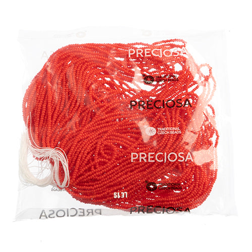 Czech Seed Beads 11/0 Cut Opaque Strung