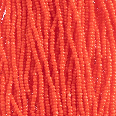 Czech Seed Beads 11/0 Cut Opaque Strung