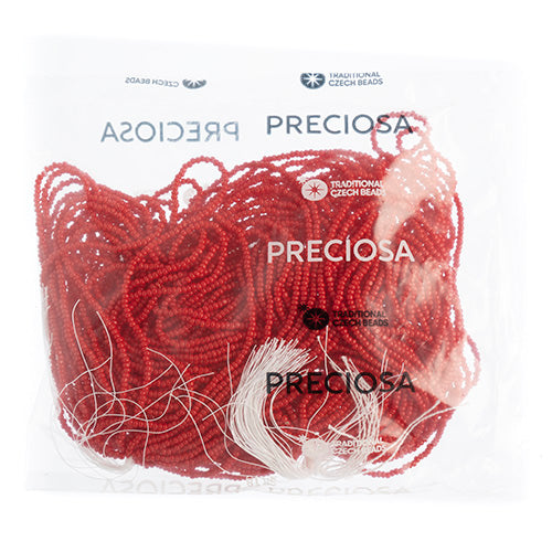 Czech Seed Beads 11/0 Cut Opaque Strung