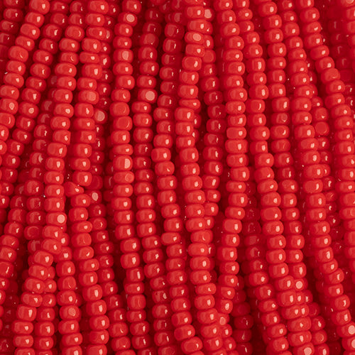 Czech Seed Beads 11/0 Cut Opaque Strung
