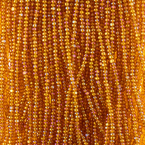 Czech Seed Beads 11/0 Cut Transparent Strung
