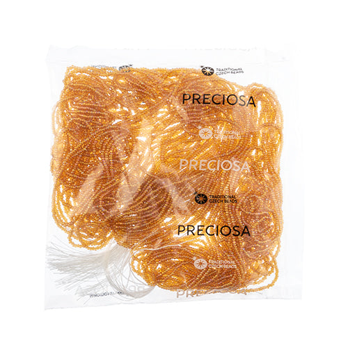Czech Seed Beads 11/0 Cut Transparent Strung