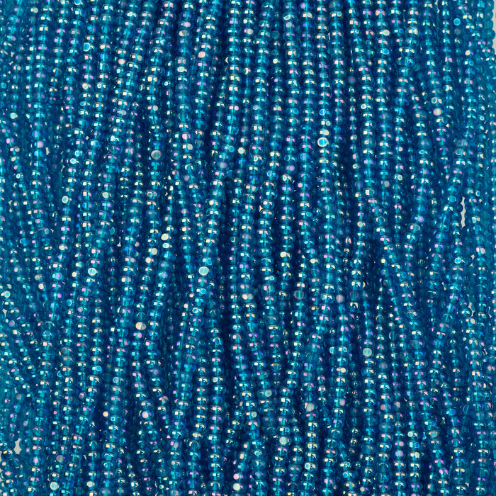 Czech Seed Beads 11/0 Cut Transparent Strung