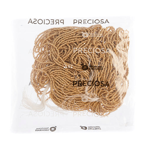 Czech Seed Beads 11/0 Cut Metallic Strung